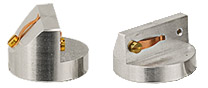 EM-Tec S-Clip Probenhalter mit 2x S-Clip auf 45/90°, Ø 25 mm Probenteller, M4